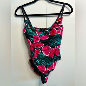 Vintage American Apparel Watermelon Piece Swimsuit